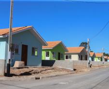 Requalificacao Urbana Reboucas - Vila Facao -  53 casas populares que estão sendo construídas pelo Governo do Paraná em Rebouças 