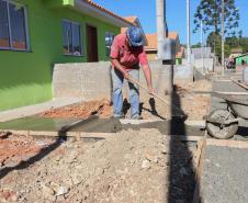 Requalificacao Urbana Reboucas - Vila Facao -  53 casas populares que estão sendo construídas pelo Governo do Paraná em Rebouças 