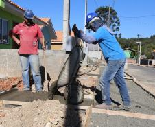 Requalificacao Urbana Reboucas - Vila Facao -  53 casas populares que estão sendo construídas pelo Governo do Paraná em Rebouças 