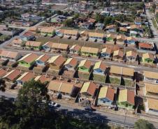 Requalificacao Urbana Reboucas - Vila Facao -  53 casas populares que estão sendo construídas pelo Governo do Paraná em Rebouças 