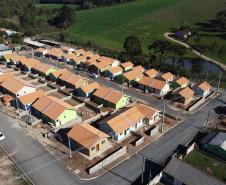 Requalificacao Urbana Reboucas - Vila Facao -  53 casas populares que estão sendo construídas pelo Governo do Paraná em Rebouças 