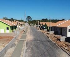 Requalificacao Urbana Reboucas - Vila Facao -  53 casas populares que estão sendo construídas pelo Governo do Paraná em Rebouças 