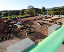 As obras da nova captação de água de Cascavel nas margens do Rio São José, no Distrito de São Salvador, a barragem no rio, as estações de bombeamento e um desarenador, que terá a função de retirar os materiais mais pesados da água, como areia e terra. A nova estrutura ampliará em 25% a capacidade de tratamento de água no município. 
