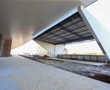 Obras da nova rodoviária de Francisco Beltrao com mais de 6.300 m²,  que contará 12 plataformas para ônibus, além de lojas, guichês, restaurantes, espaço para taxistas e mototaxistas, jardim no centro e salas de espera para os usuários. A construcao do Terminal Rodoviario faz parte do Plano de Apoio ao Desenvolvimento dos Municipios - PAM 