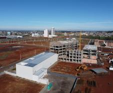 Instalacoes do Instituto de Pesquisa para o Câncer (IPEC) e obras do Setor de Radioterapia nas futuras instalações do Hospital do Câncer, Unidade II do Hospital São Vicente de Paulo, na Cidade dos Lagos, em Guarapuava.