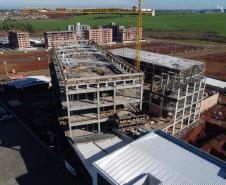 Instalacoes do Instituto de Pesquisa para o Câncer (IPEC) e obras do Setor de Radioterapia nas futuras instalações do Hospital do Câncer, Unidade II do Hospital São Vicente de Paulo, na Cidade dos Lagos, em Guarapuava.