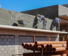Obras de Construçao da Cadeia Publica de Guaira no loteamento Jardim Floresta com investimento de 16 milhoes. Exemplo da nova realidade do sistema carcerário que está sendo construída no Paraná. Acabar com o problema da superlotação em carceragens de delegacias e realocar os detentos em um espaço estruturado é uma das principais metas do Governo do Estado.  