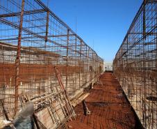 Obras de Construçao da Cadeia Publica de Guaira no loteamento Jardim Floresta com investimento de 16 milhoes. Exemplo da nova realidade do sistema carcerário que está sendo construída no Paraná. Acabar com o problema da superlotação em carceragens de delegacias e realocar os detentos em um espaço estruturado é uma das principais metas do Governo do Estado.  