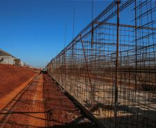 Obras de Construçao da Cadeia Publica de Guaira no loteamento Jardim Floresta com investimento de 16 milhoes. Exemplo da nova realidade do sistema carcerário que está sendo construída no Paraná. Acabar com o problema da superlotação em carceragens de delegacias e realocar os detentos em um espaço estruturado é uma das principais metas do Governo do Estado.  