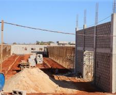 Obras de Construçao da Cadeia Publica de Guaira no loteamento Jardim Floresta com investimento de 16 milhoes. Exemplo da nova realidade do sistema carcerário que está sendo construída no Paraná. Acabar com o problema da superlotação em carceragens de delegacias e realocar os detentos em um espaço estruturado é uma das principais metas do Governo do Estado.  