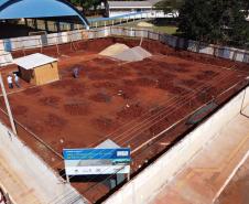 Obras de Construcao de 3 UBS - Unidade Básica de Saúde nos bairros Vila Alta, Santa Paula e Parque  Hortencia em Guaira.   06/08/2020 -  Foto: Geraldo Bubniak/AEN