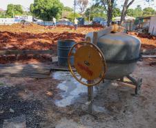 Obras de Construcao de 3 UBS - Unidade Básica de Saúde nos bairros Vila Alta, Santa Paula e Parque  Hortencia em Guaira.   06/08/2020 -  Foto: Geraldo Bubniak/AEN