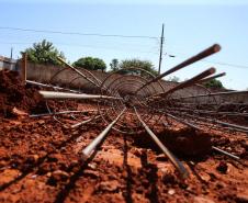 Obras de Construcao de 3 UBS - Unidade Básica de Saúde nos bairros Vila Alta, Santa Paula e Parque  Hortencia em Guaira.   06/08/2020 -  Foto: Geraldo Bubniak/AEN