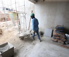 Construcao da Delegacia Cidada de Colombo. A delegacia cidadã é um novo modelo de atendimento em delegacias no Paraná, com espaços específicos e reservados para separar vítimas de agressores e possibilidade de auxílio de assistentes sociais e psicólogos, quando necessário. Colombo