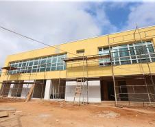 Construcao da Delegacia Cidada de Almirante Tamandare. A delegacia cidadã é um novo modelo de atendimento em delegacias no Paraná, com espaços específicos e reservados para separar vítimas de agressores e possibilidade de auxílio de assistentes sociais e psicólogos, quando necessário. Almirante Tamandare