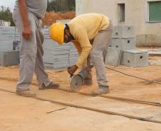 Construcao da Delegacia Cidada de Almirante Tamandare. A delegacia cidadã é um novo modelo de atendimento em delegacias no Paraná, com espaços específicos e reservados para separar vítimas de agressores e possibilidade de auxílio de assistentes sociais e psicólogos, quando necessário. Almirante Tamandare