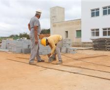 Construcao da Delegacia Cidada de Almirante Tamandare. A delegacia cidadã é um novo modelo de atendimento em delegacias no Paraná, com espaços específicos e reservados para separar vítimas de agressores e possibilidade de auxílio de assistentes sociais e psicólogos, quando necessário. Almirante Tamandare