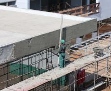 Obras da Escola de Bombeiros Guatupe. 