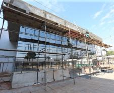 Obras da Escola de Bombeiros Guatupe. 