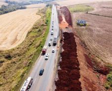Obras na  PR-445  no trecho de 15,8 quilômetros entre Londrina e o distrito de Irerê tem previsão de entrega para dezembro
