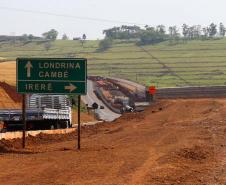 Obras na  PR-445  no trecho de 15,8 quilômetros entre Londrina e o distrito de Irerê tem previsão de entrega para dezembro