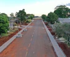  Obras de Pavimentação asfáltica e calçada na cidade de Braganey 