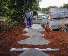  Obras de Pavimentação asfáltica e calçada na cidade de Braganey 