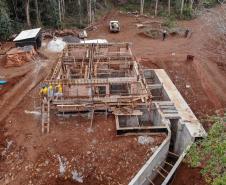 Obras da Sanepar em Laranjeiras do Sul 