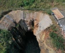Construção de túnel em Francisco Beltrão. 