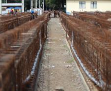 Construção de túnel em Francisco Beltrão. 