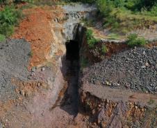 Construção de túnel em Francisco Beltrão. 