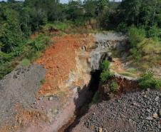 Construção de túnel em Francisco Beltrão. 