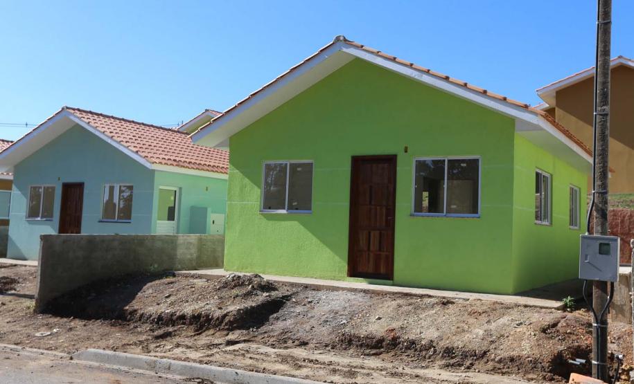 Requalificacao Urbana Reboucas - Vila Facao -  53 casas populares que estão sendo construídas pelo Governo do Paraná em Rebouças