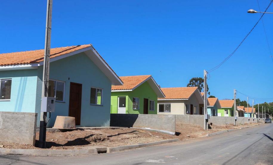 Requalificacao Urbana Reboucas - Vila Facao -  53 casas populares que estão sendo construídas pelo Governo do Paraná em Rebouças