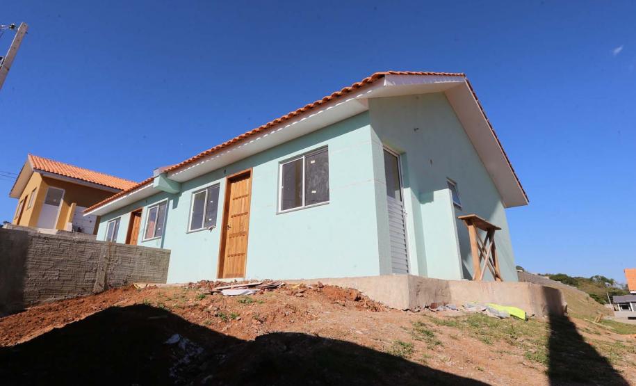 Requalificacao Urbana Reboucas - Vila Facao -  53 casas populares que estão sendo construídas pelo Governo do Paraná em Rebouças