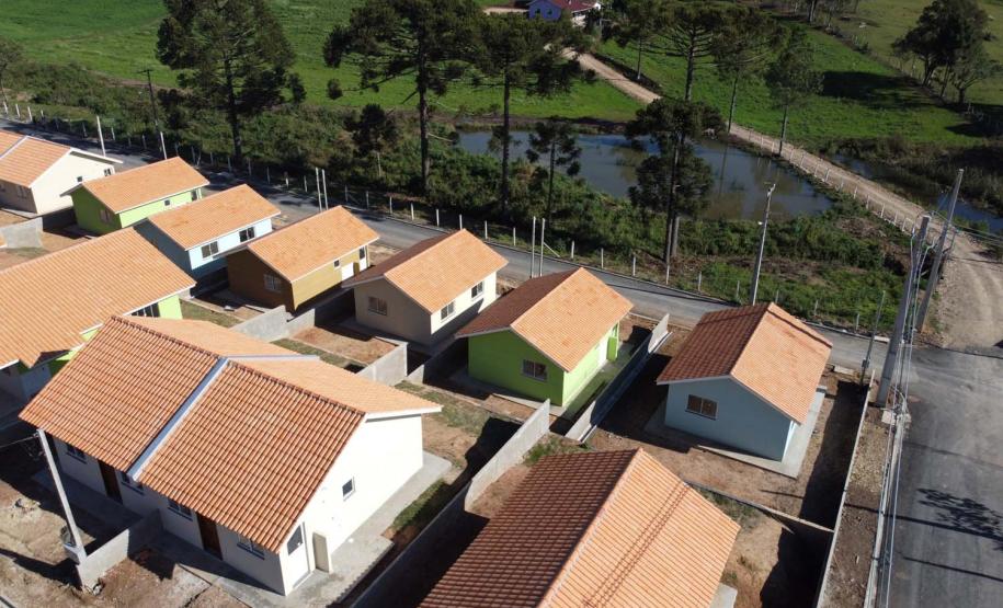 Requalificacao Urbana Reboucas - Vila Facao -  53 casas populares que estão sendo construídas pelo Governo do Paraná em Rebouças