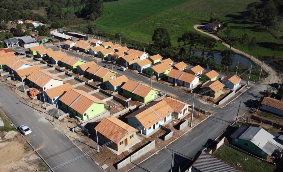 Requalificacao Urbana Reboucas - Vila Facao -  53 casas populares que estão sendo construídas pelo Governo do Paraná em Rebouças
