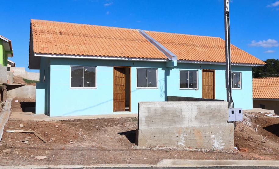 Requalificacao Urbana Reboucas - Vila Facao -  53 casas populares que estão sendo construídas pelo Governo do Paraná em Rebouças