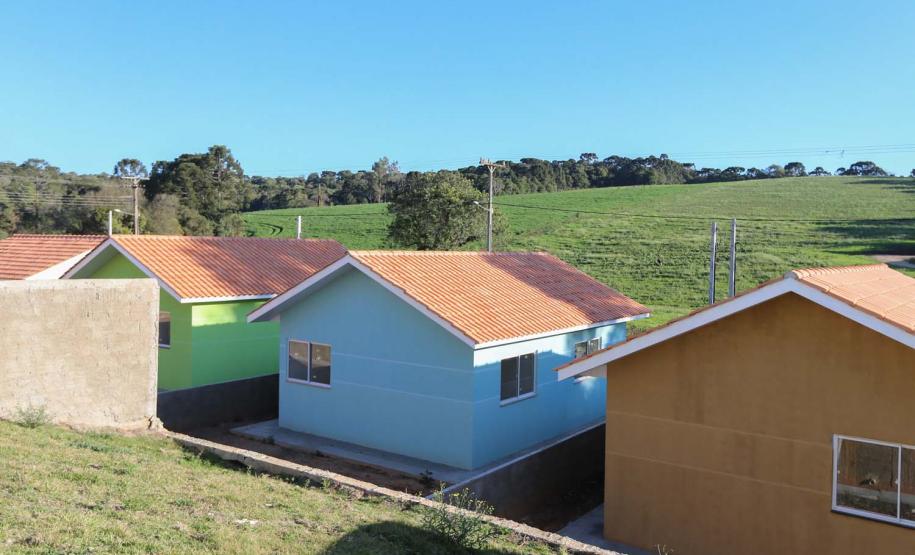 Requalificacao Urbana Reboucas - Vila Facao -  53 casas populares que estão sendo construídas pelo Governo do Paraná em Rebouças