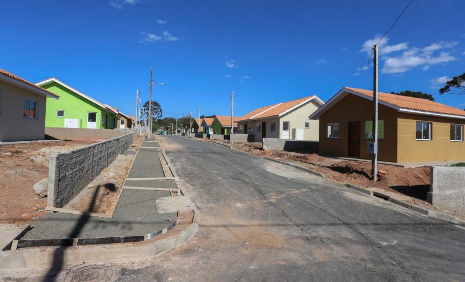 Requalificacao Urbana Reboucas - Vila Facao -  53 casas populares que estão sendo construídas pelo Governo do Paraná em Rebouças