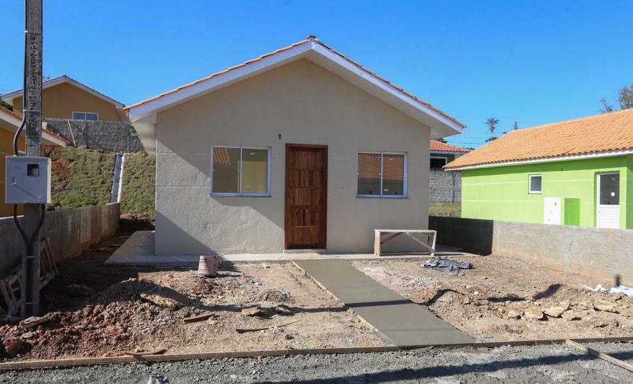 Requalificacao Urbana Reboucas - Vila Facao -  53 casas populares que estão sendo construídas pelo Governo do Paraná em Rebouças