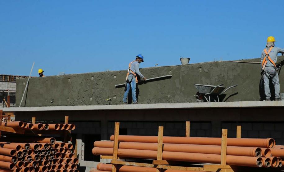 Obras de Construçao da Cadeia Publica de Guaira no loteamento Jardim Floresta com investimento de 16 milhoes. Exemplo da nova realidade do sistema carcerário que está sendo construída no Paraná. Acabar com o problema da superlotação em carceragens de delegacias e realocar os detentos em um espaço estruturado é uma das principais metas do Governo do Estado.