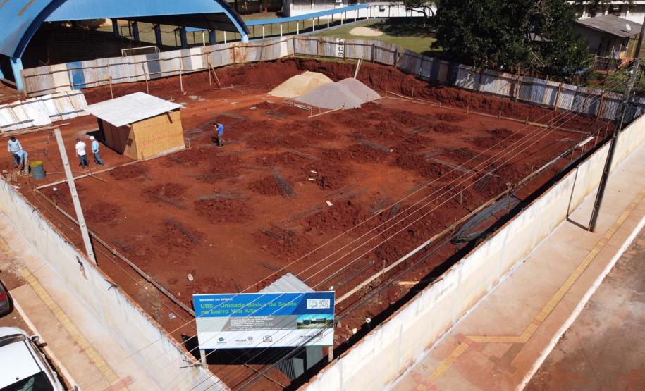 Obras de Construcao de 3 UBS - Unidade Básica de Saúde nos bairros Vila Alta, Santa Paula e Parque  Hortencia em Guaira.   06/08/2020 -  Foto: Geraldo Bubniak/AEN