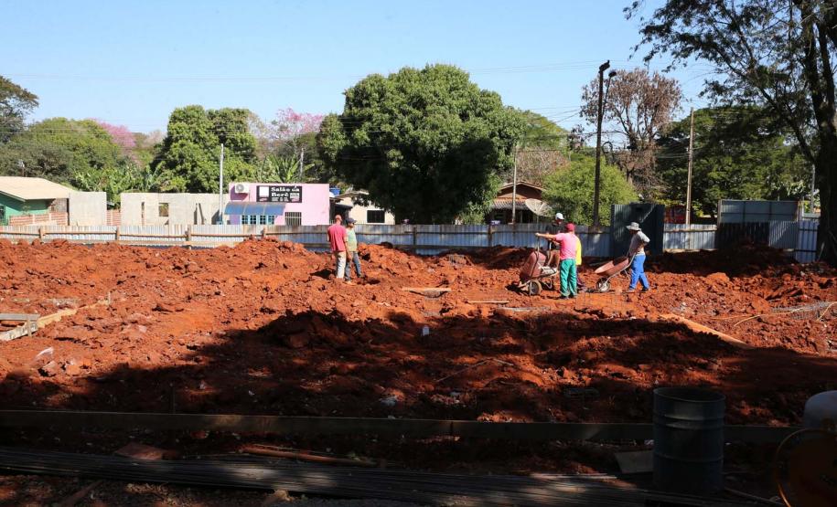 Obras de Construcao de 3 UBS - Unidade Básica de Saúde nos bairros Vila Alta, Santa Paula e Parque  Hortencia em Guaira.   06/08/2020 -  Foto: Geraldo Bubniak/AEN
