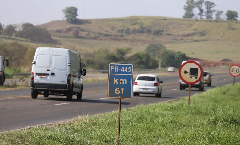 Obras na  PR-445  no trecho de 15,8 quilômetros entre Londrina e o distrito de Irerê tem previsão de entrega para dezembro