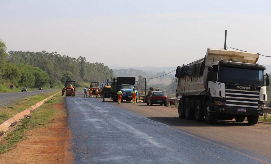Obras na  PR-445  no trecho de 15,8 quilômetros entre Londrina e o distrito de Irerê tem previsão de entrega para dezembro