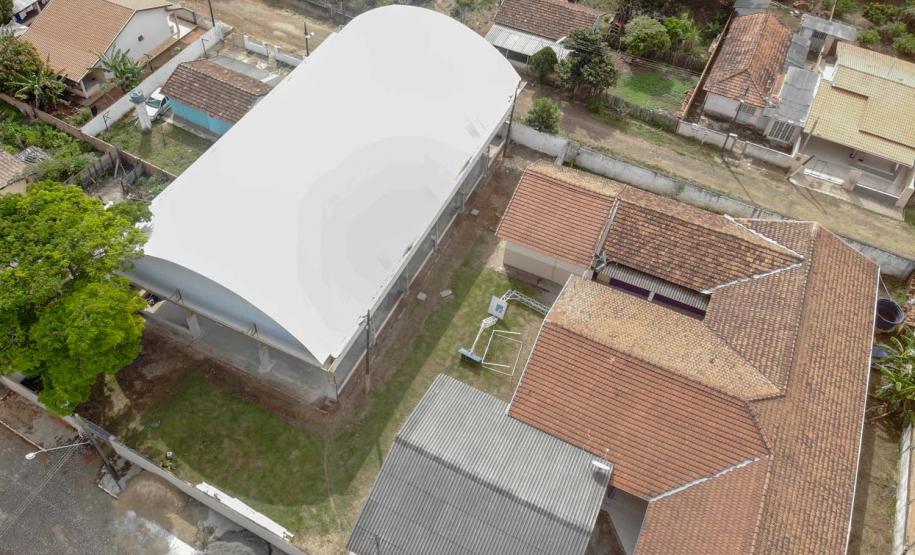 Cobertura da Quadra Esportiva no Colégio Estadual do Campo Affonso Martinez Albaladejo e Caetano Munhoz da Rocha.