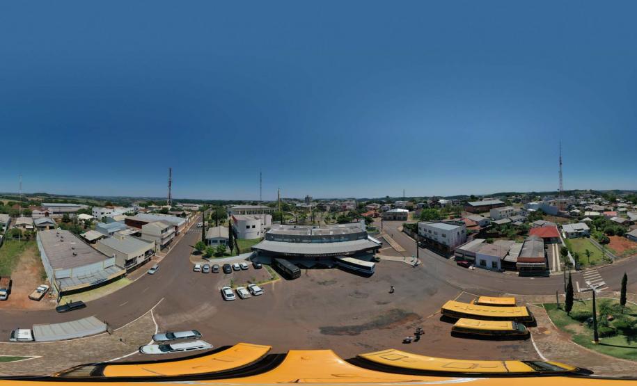 Reforma da rodoviárai da cidade de Guaraniaçu- Foto : Jonathan Campos / AEN