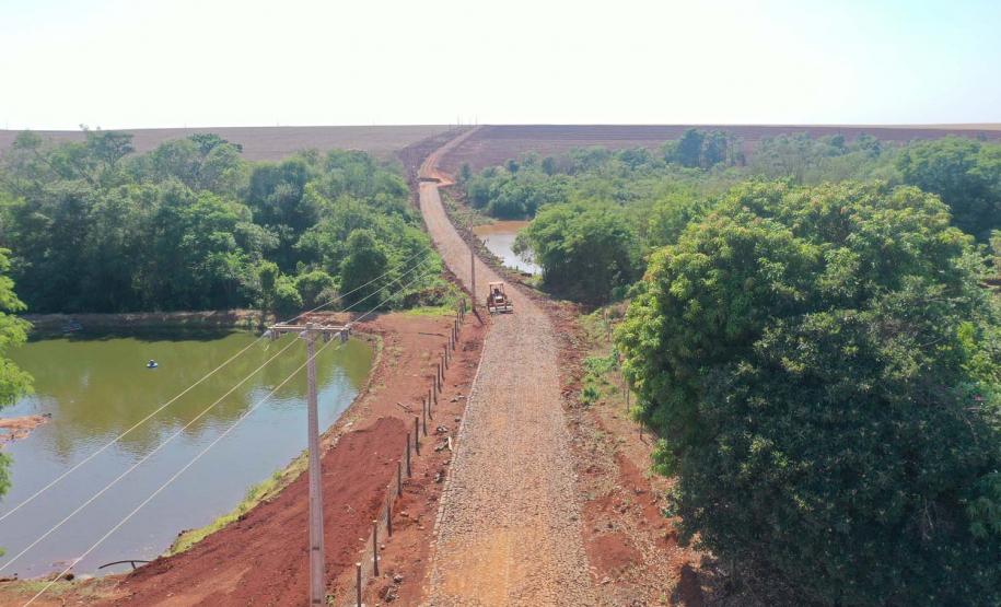 Maripá - 21-10-2020 -Pavimentação da estrada Auto Aurora em Maripá