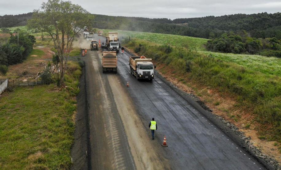 Pavimentação da PR-364 já muda vida de quem vive no Centro Sul